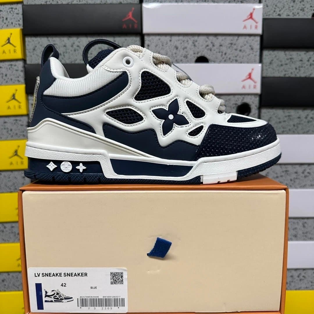 Louis Vuitton × Jordan LV Trainer Monogram — SK8 蓝色 · TG版