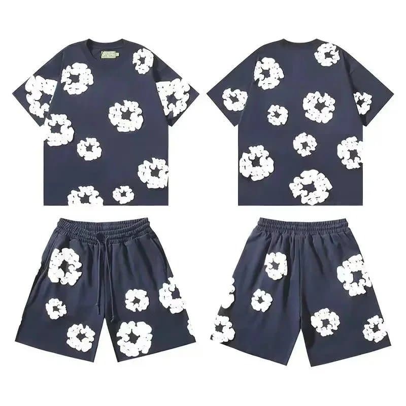 Denim Tears Scrunched Logo Tee Cloud Print — DD030130070