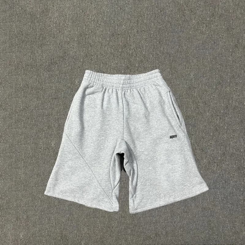 Represent Hoodie and Joggers Set Beige Logo — Shorts gray