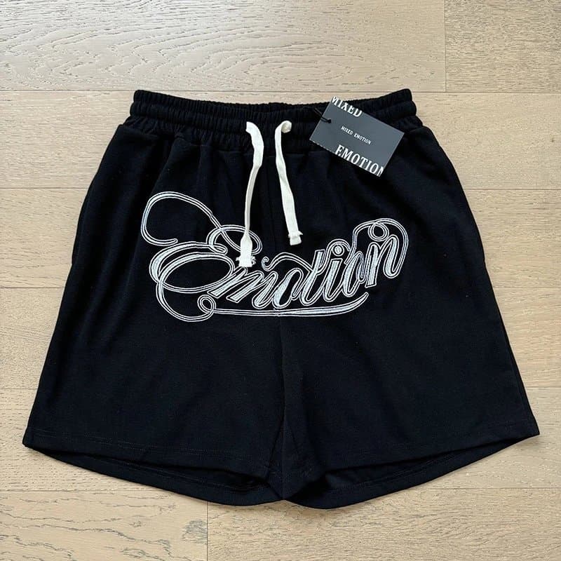 Fear of God Essentials Embroidered Shorts Script Logo — X0020黑色