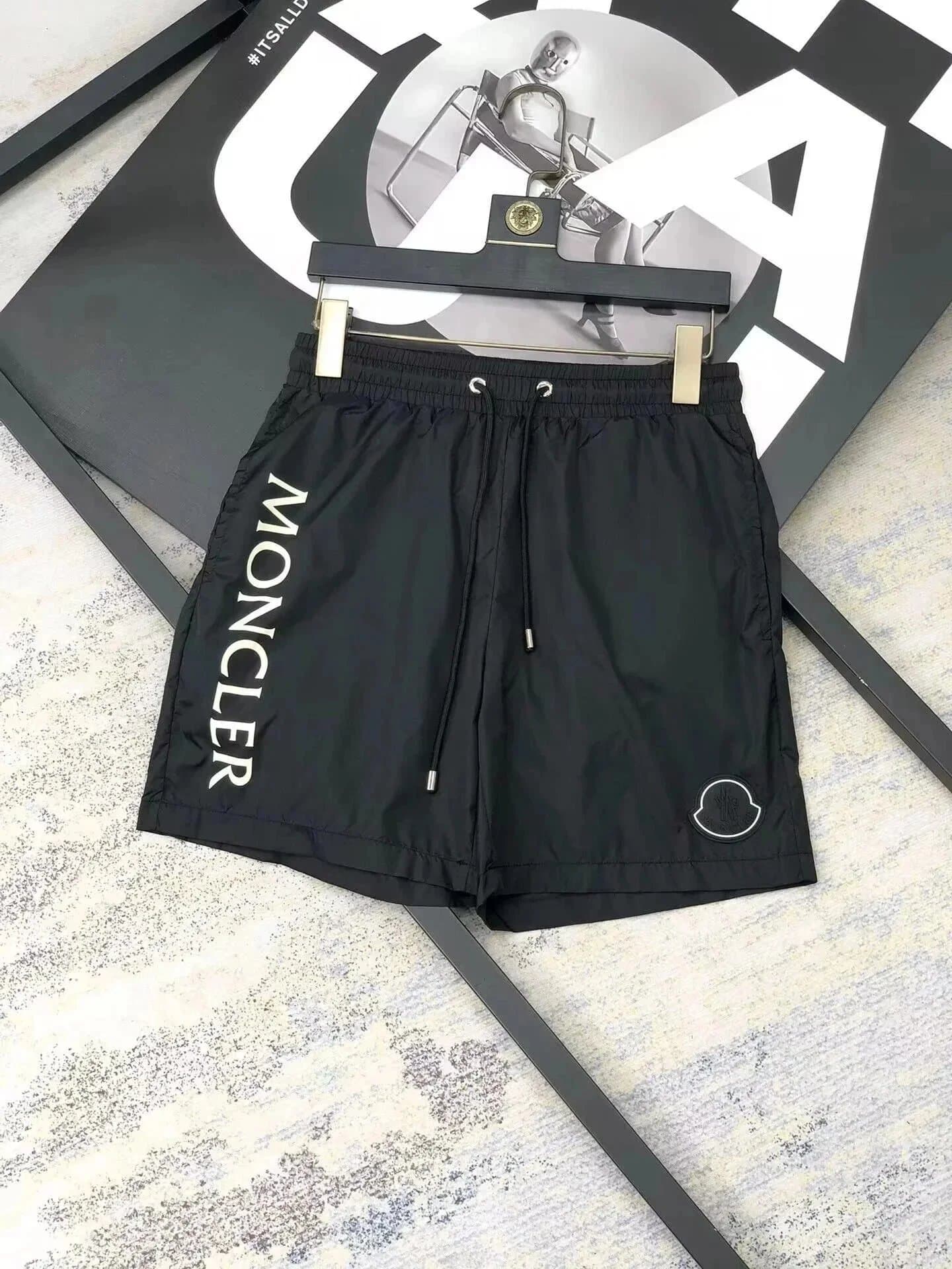 Moncler Logo Shorts Heather Grey — TH0201150367