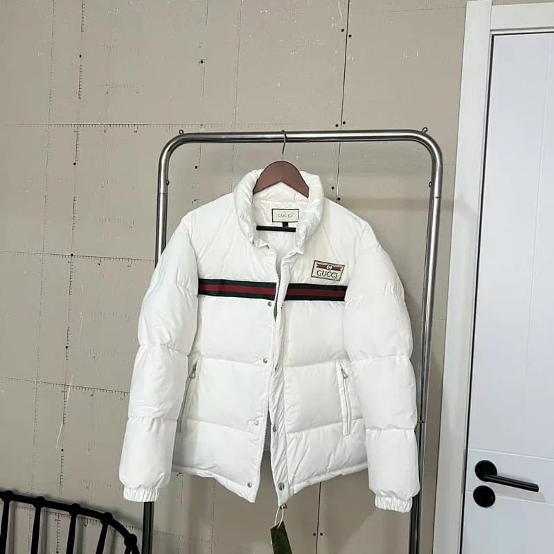 Gucci Striped Cardigan Web Stripe — 羽绒服 2