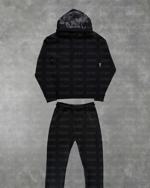 Fear of God Essentials Hoodie and Joggers Set Heather Grey — T03黑色套装【灰印花】