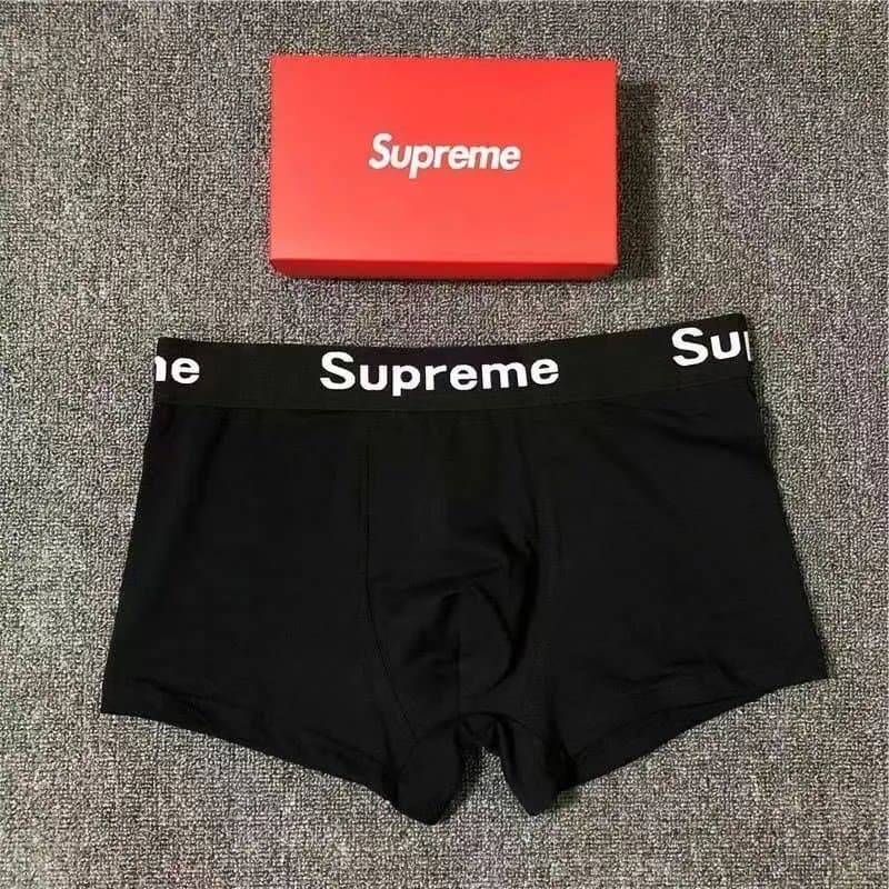 Versace Boxer Briefs Greca Logo Waistband — Supreme 黑色 1条装