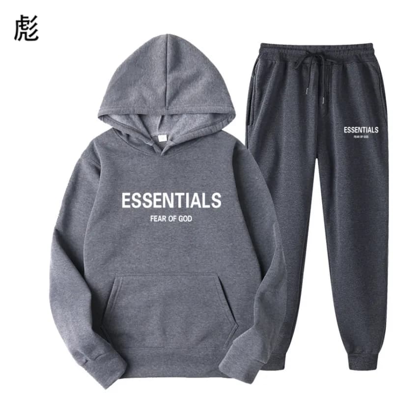 Fear of God Essentials Hoodie and Joggers Set Essentials Logo