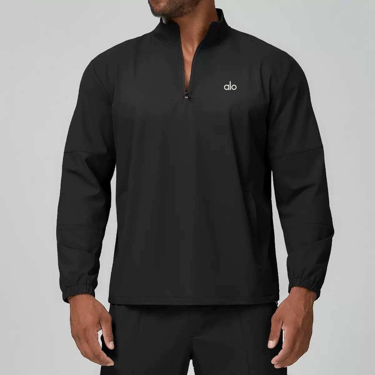 Lululemon Quarter-Zip Pullover Classic Grey — 黑色