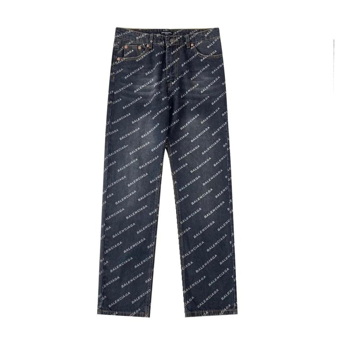 Balenciaga Logo Jeans Bitcoin Logo Patch — 2