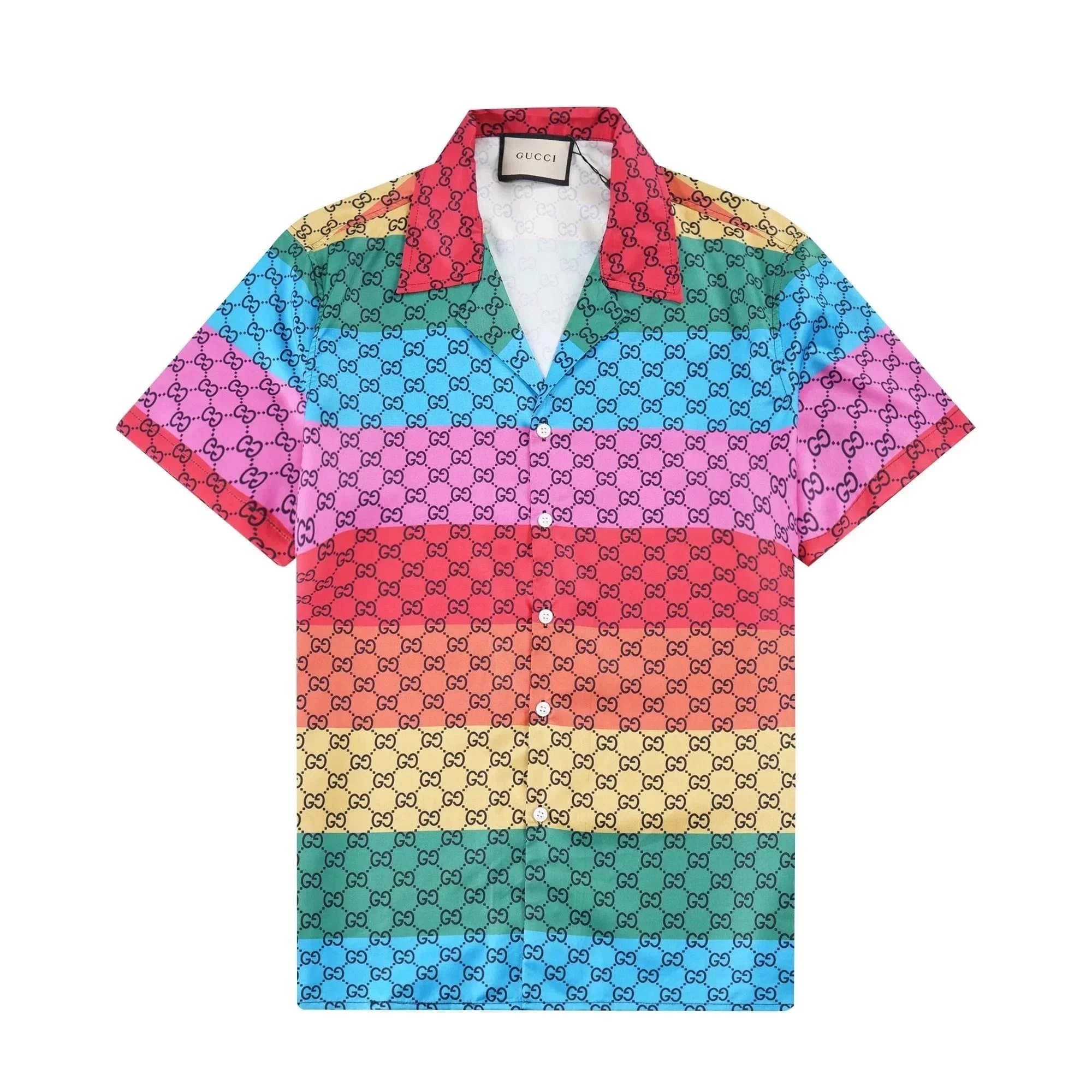 Amiri Camp Shirt Diamond Star Print — 9