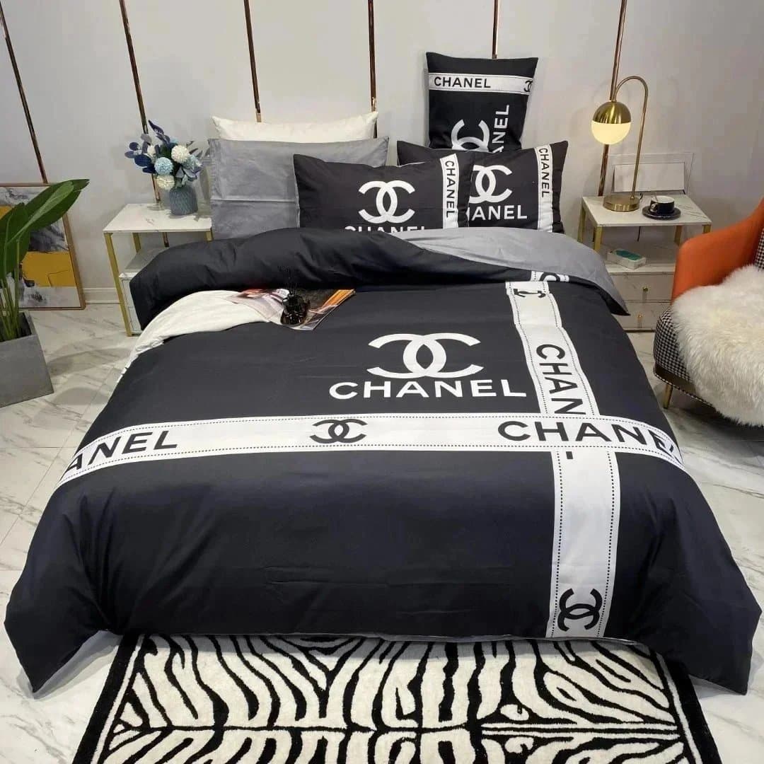 Chanel Bedding Set CC Logo Print — 27 1.8mm