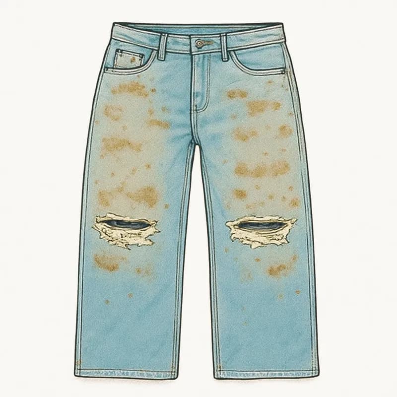 Levi's 501 Straight Fit Jeans Worn-in Wash with Faded Patches — 2021 Penicillin