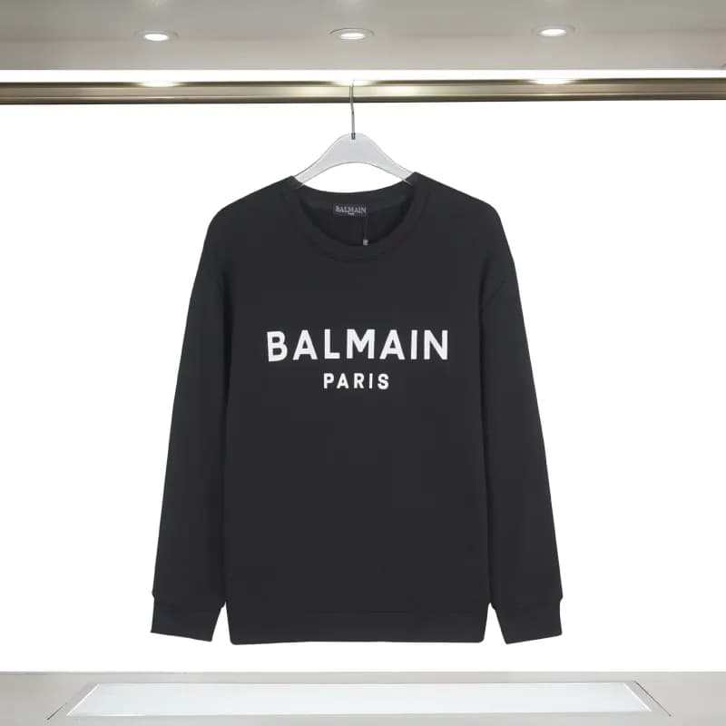 Balmain Logo Sweatshirt Bold Logo