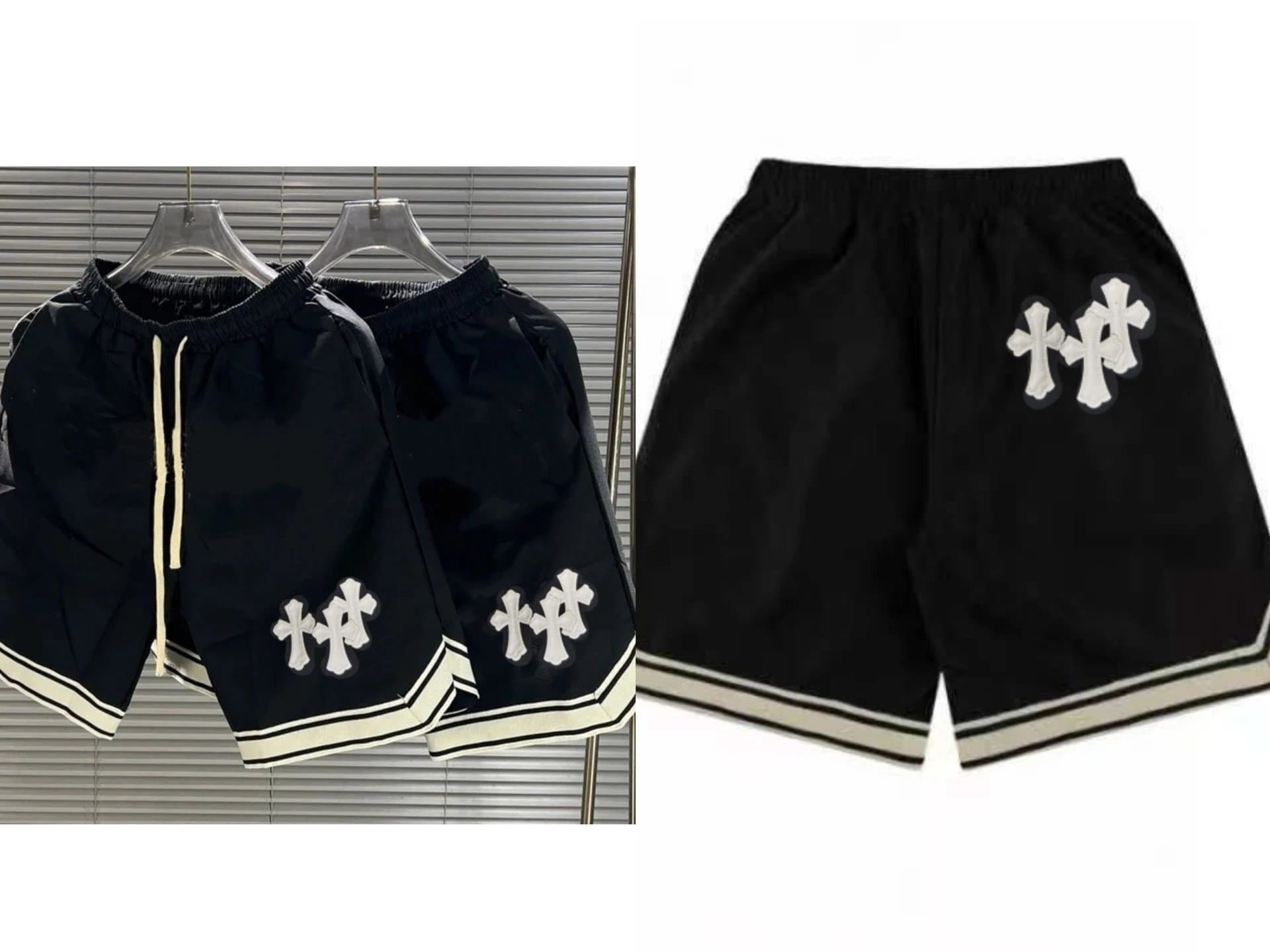 Chrome Hearts Embroidered Shorts Cross Logo — 4