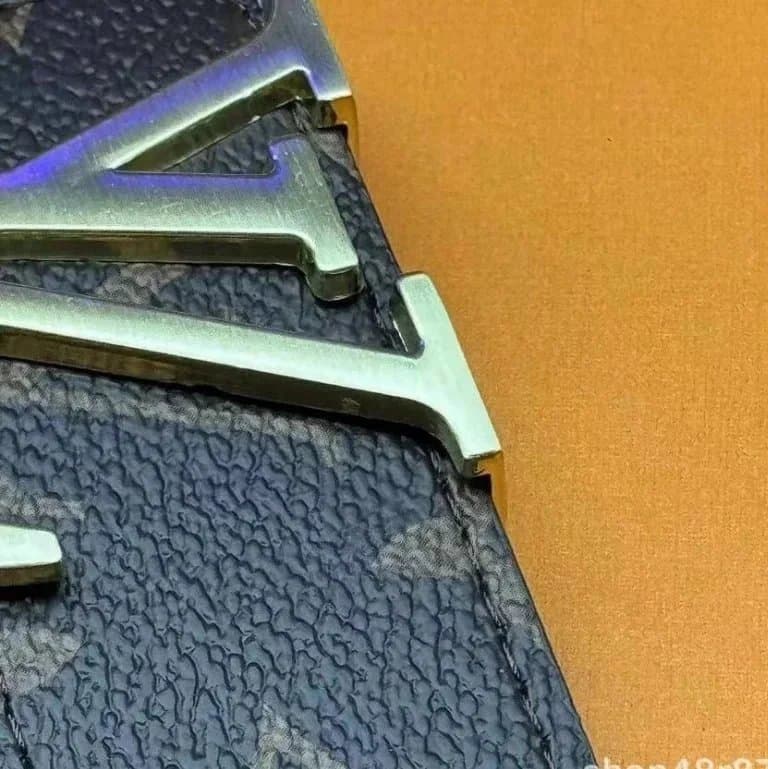 Louis Vuitton LV Belt Monogram Empreinte — 咖花金扣