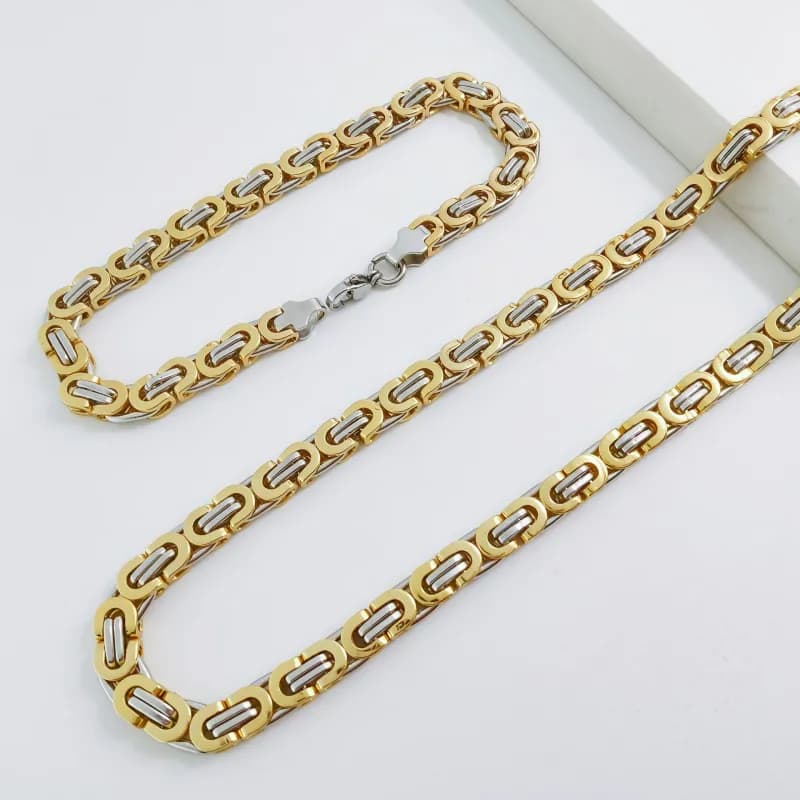Chrome Hearts Bicycle Chain Necklace Two-Tone