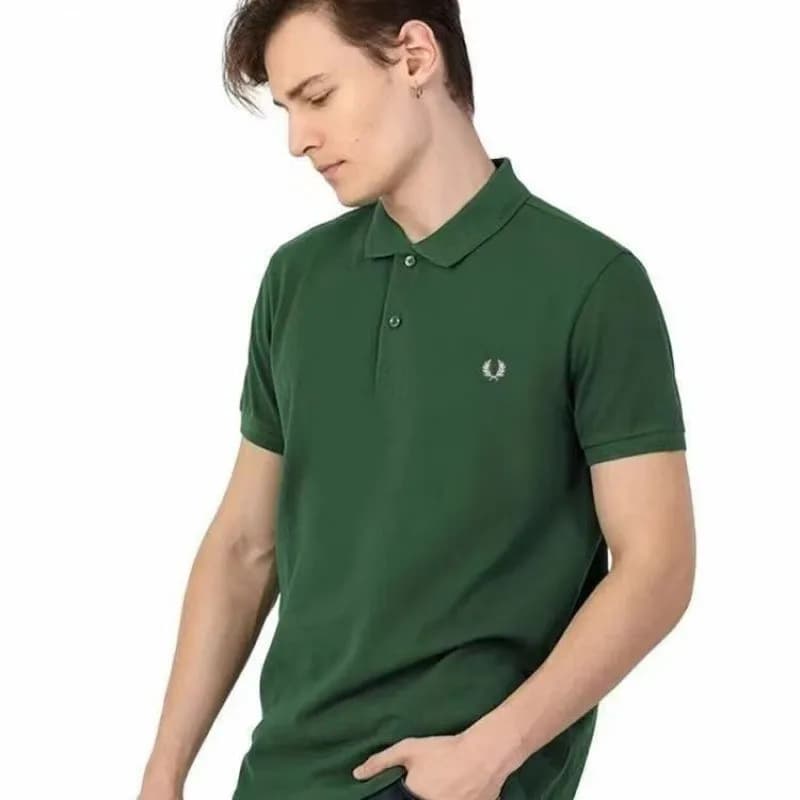 Polo Shirt Twin Tipped — 纯墨绿色