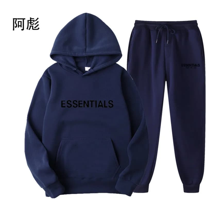 Fear of God Essentials Hoodie and Joggers Set Essentials Logo — 21