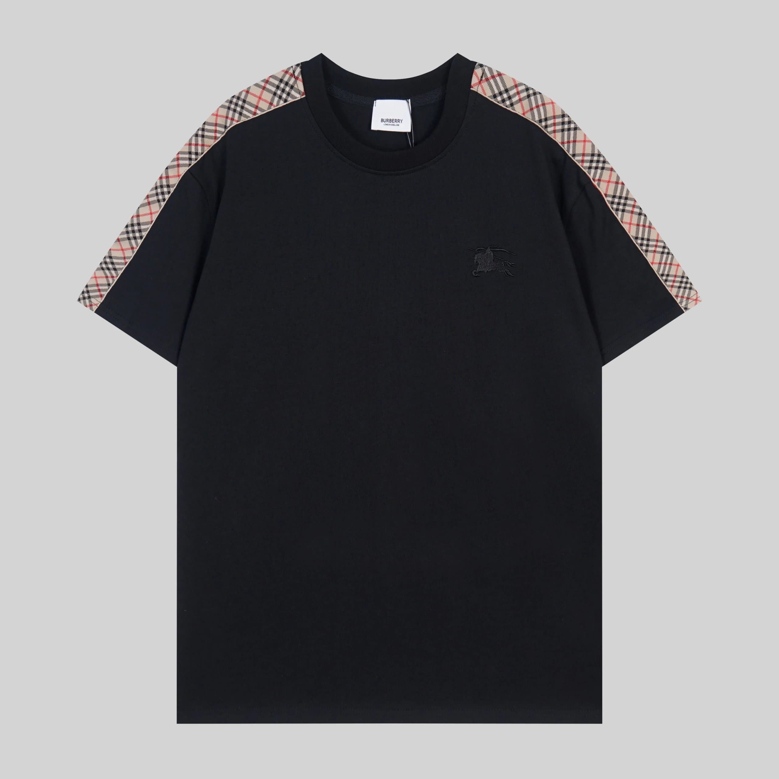 Burberry Equestrian Knight Tee Vintage Check Sleeve