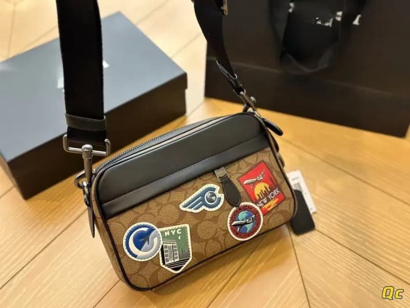 Coach Shoulder Bag Patchwork Logo