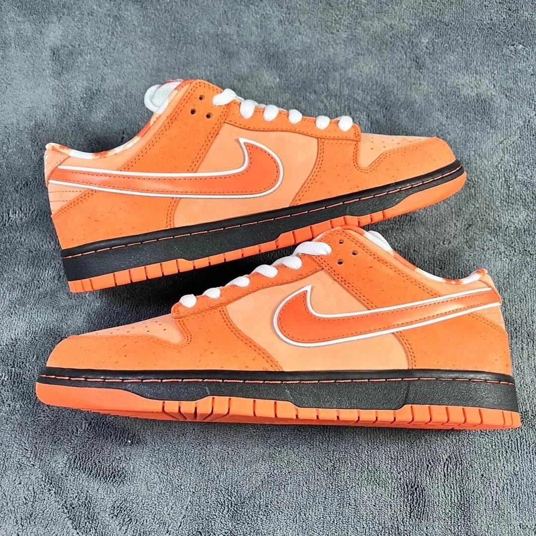 Nike Dunk Low Light Smoke Grey — Orange Lobster