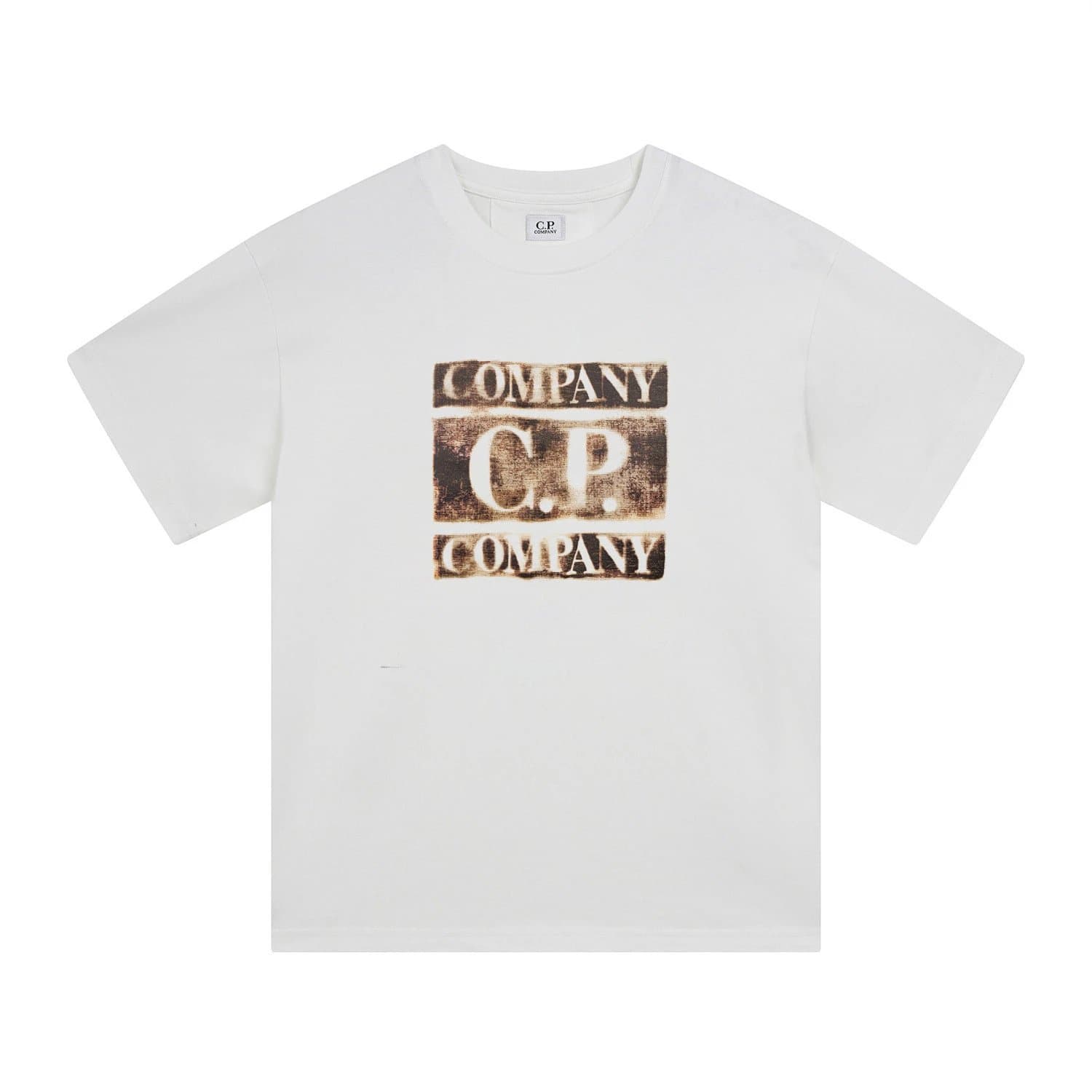 Off-White Graphic T-Shirt Distressed Logo Print — 280白色
