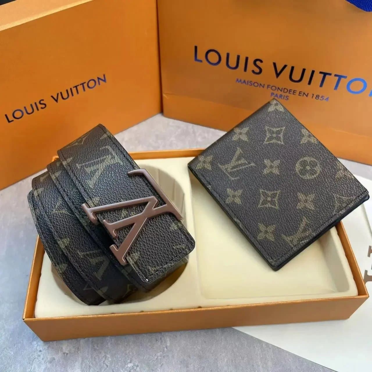 Louis Vuitton LV Initiales Belt & Wallet Set Monogram Eclipse — 14