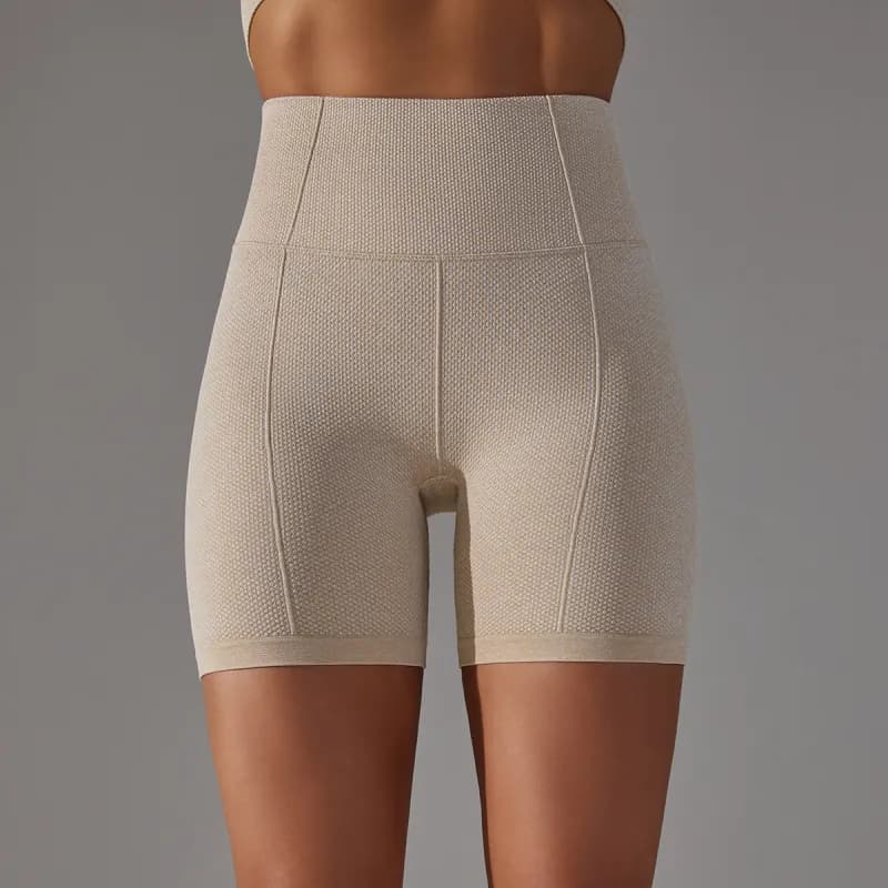 SKIMS High-Waisted Bike Shorts Textured Knit