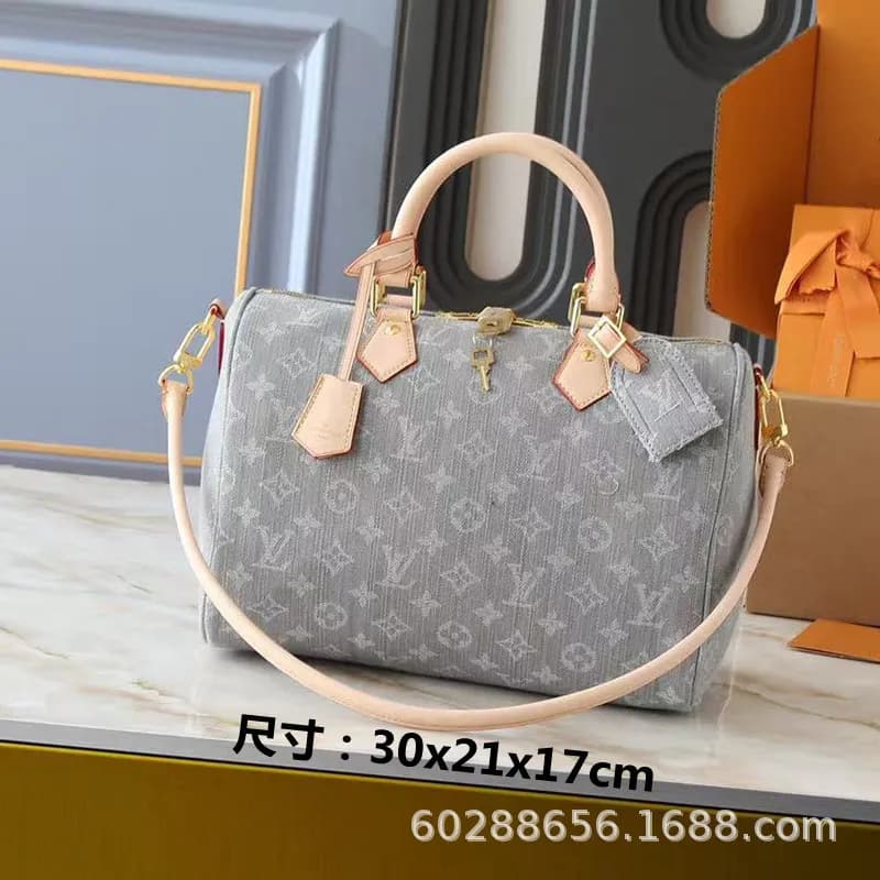Louis Vuitton Speedy 30 Monogram Denim