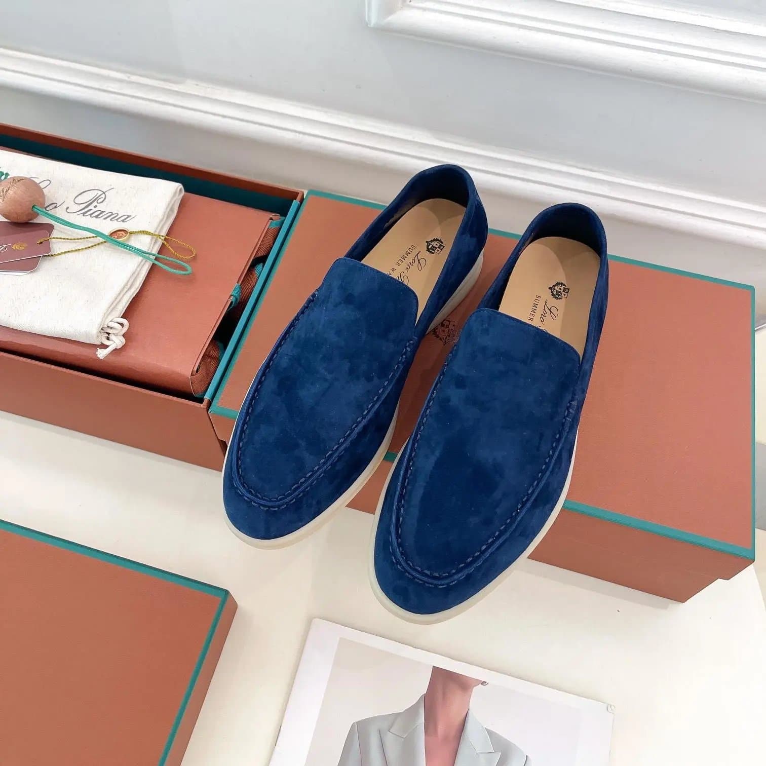 Loewe Puzzle Loafer Suede with Padlock Detail — 【QC photo link】1660196314.x.yupoo.com · 36