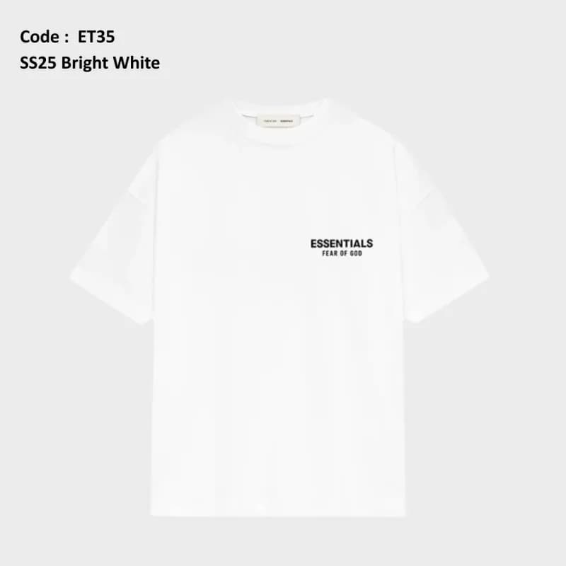 Fear of God Essentials Logo Tee Bright White