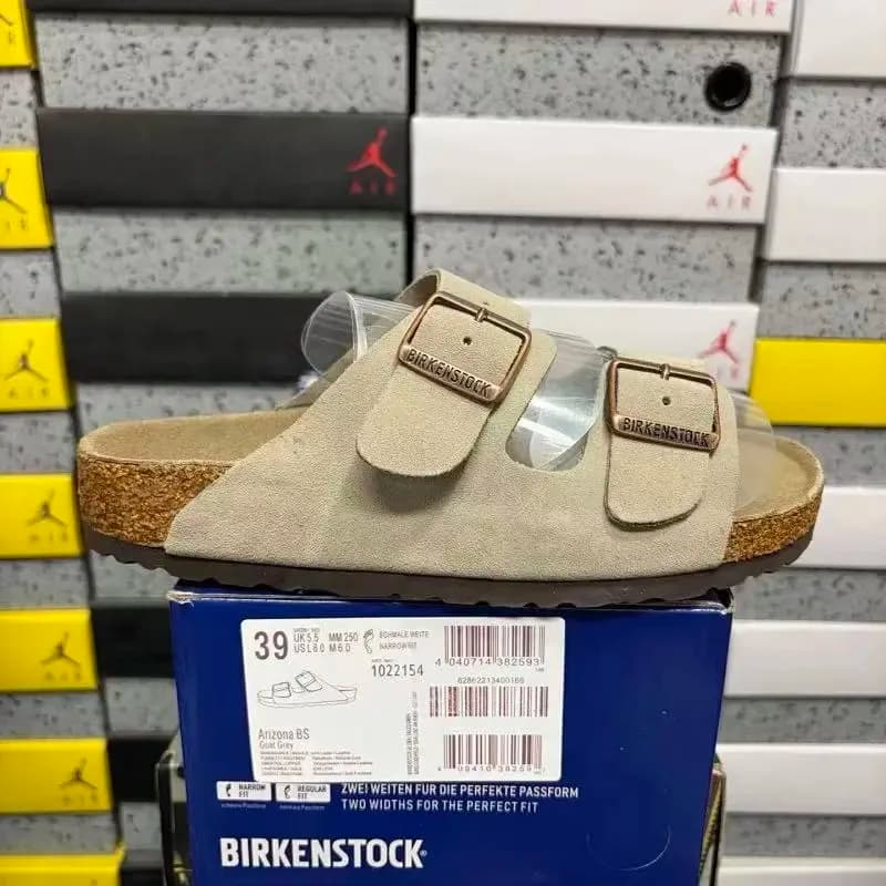 Birkenstock Boston Flor — 1022154 二字拖卡其
