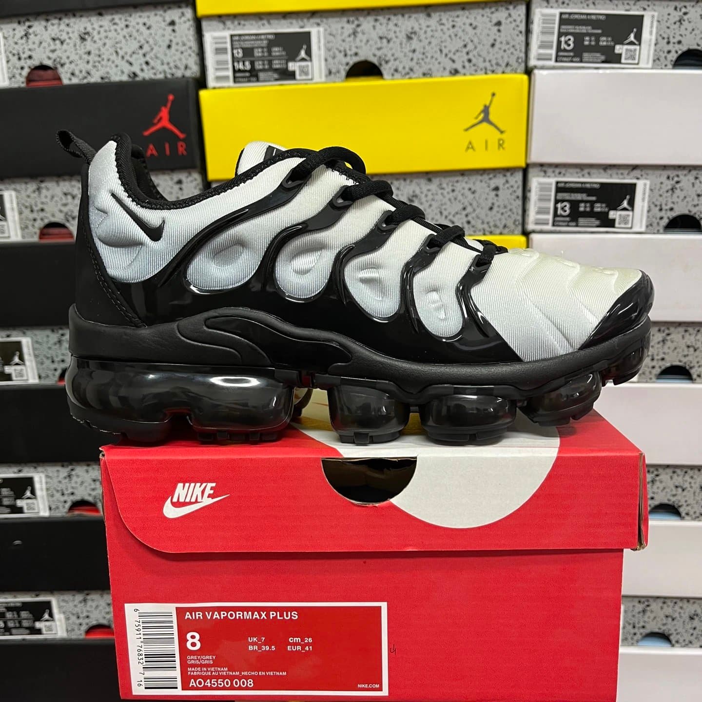 Nike Air VaporMax Plus Black/Yellow — 白黑渐变 AO4550-008