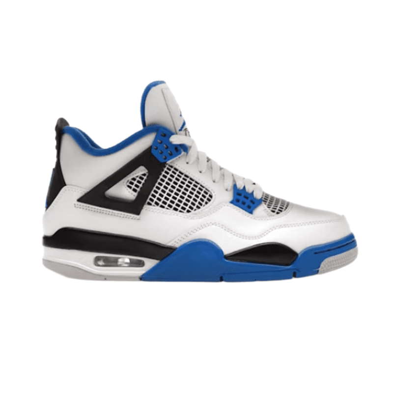 Air Jordan 4 White Purple — 赛车蓝