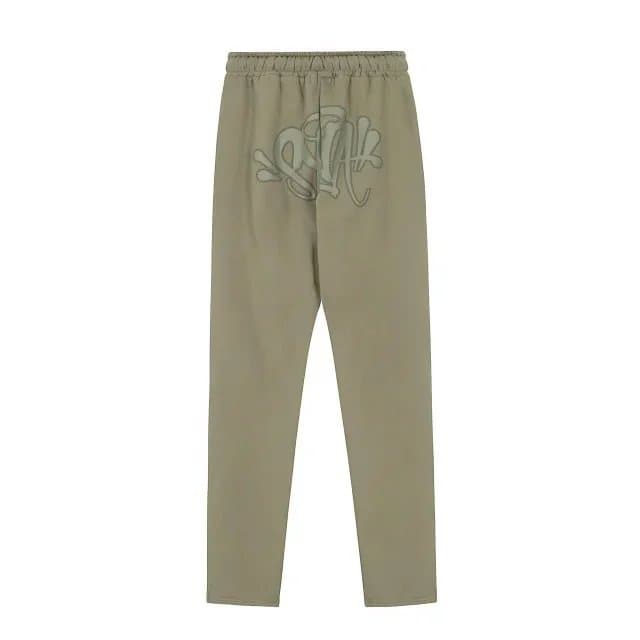 Corteiz Track Pants Graffiti Logo — 军绿色长裤