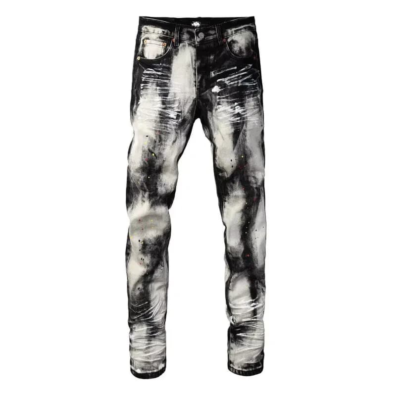 Balenciaga Slim Fit Jeans Patchwork Back Pocket — N27
