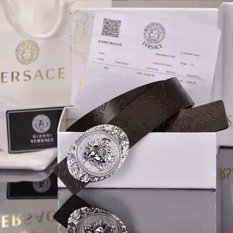 Versace Medusa Belt Signature Greca Pattern — 10