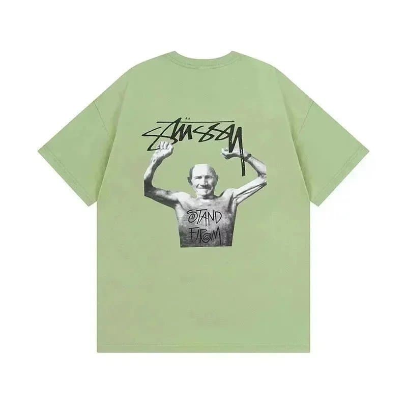 Stüssy Graphic Tee S Logo Script — 113草绿色
