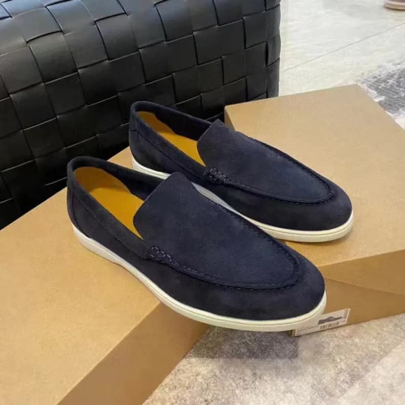 Gucci Loafer Suede — 蓝黑色