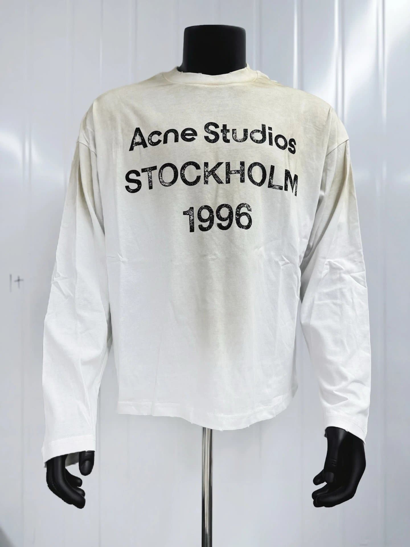 Acne Studios Long-Sleeve T-Shirt Stockholm 1996 — QUEC-AC02白色