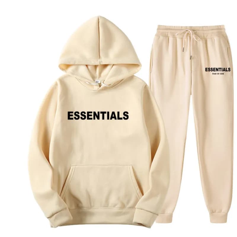 Fear of God Essentials Hoodie and Joggers Set Essentials Logo — 7