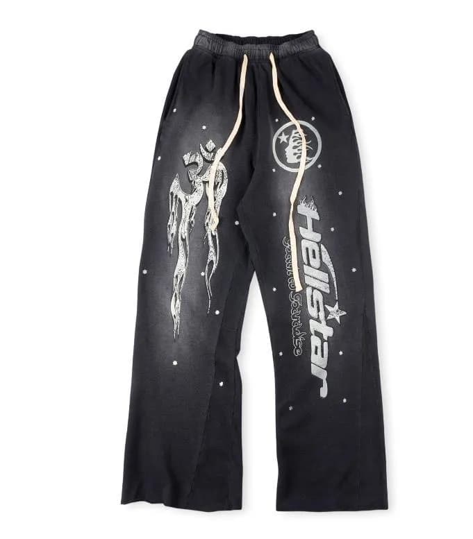 Hellstar Graphic Sweatpants Star Print