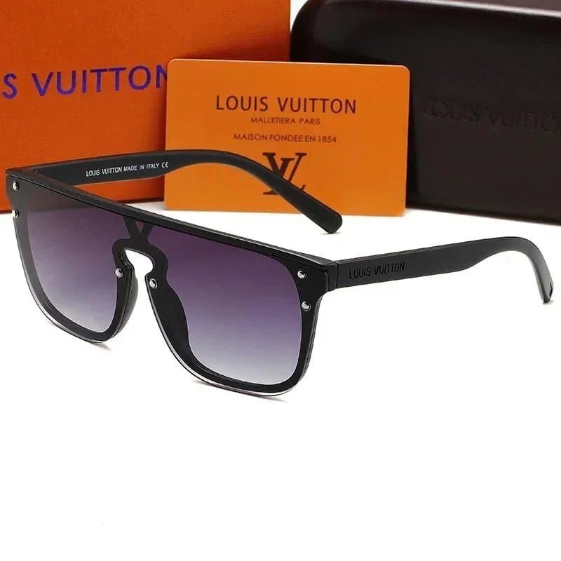 Louis Vuitton Square Sunglasses LV Logo Detail — 2230-2