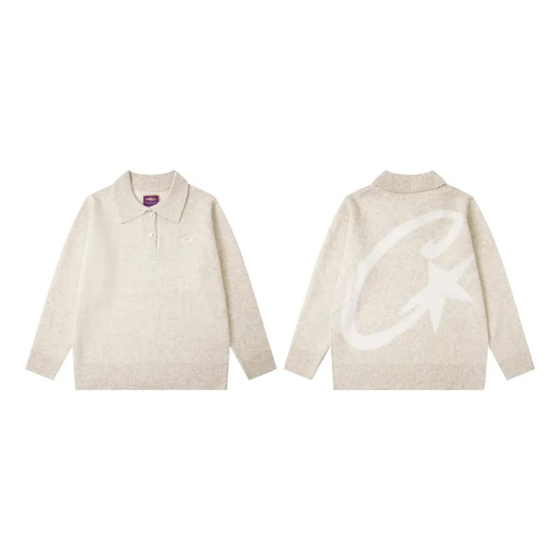 Chrome Hearts Polo Knit Sweater C Star Logo