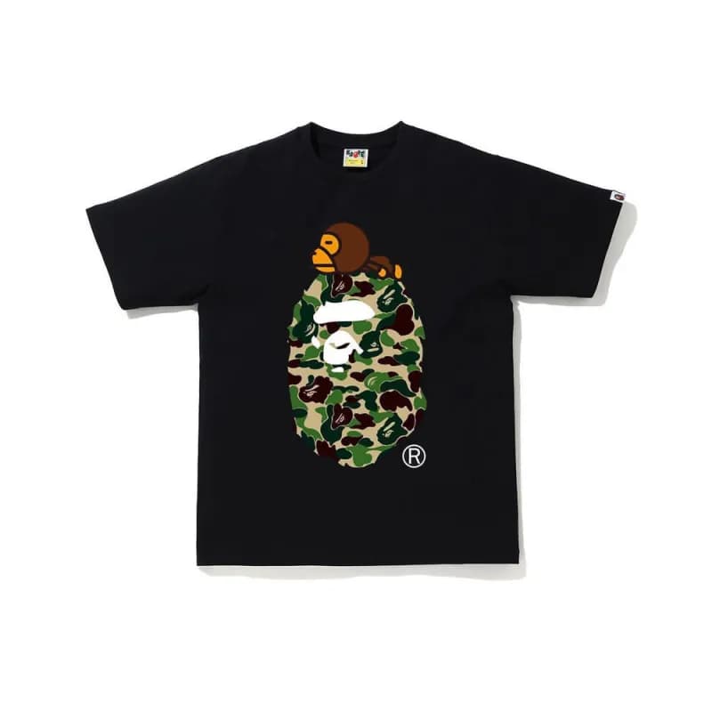 BAPE Ape Head Tee Camo Ape Head — 713黑绿