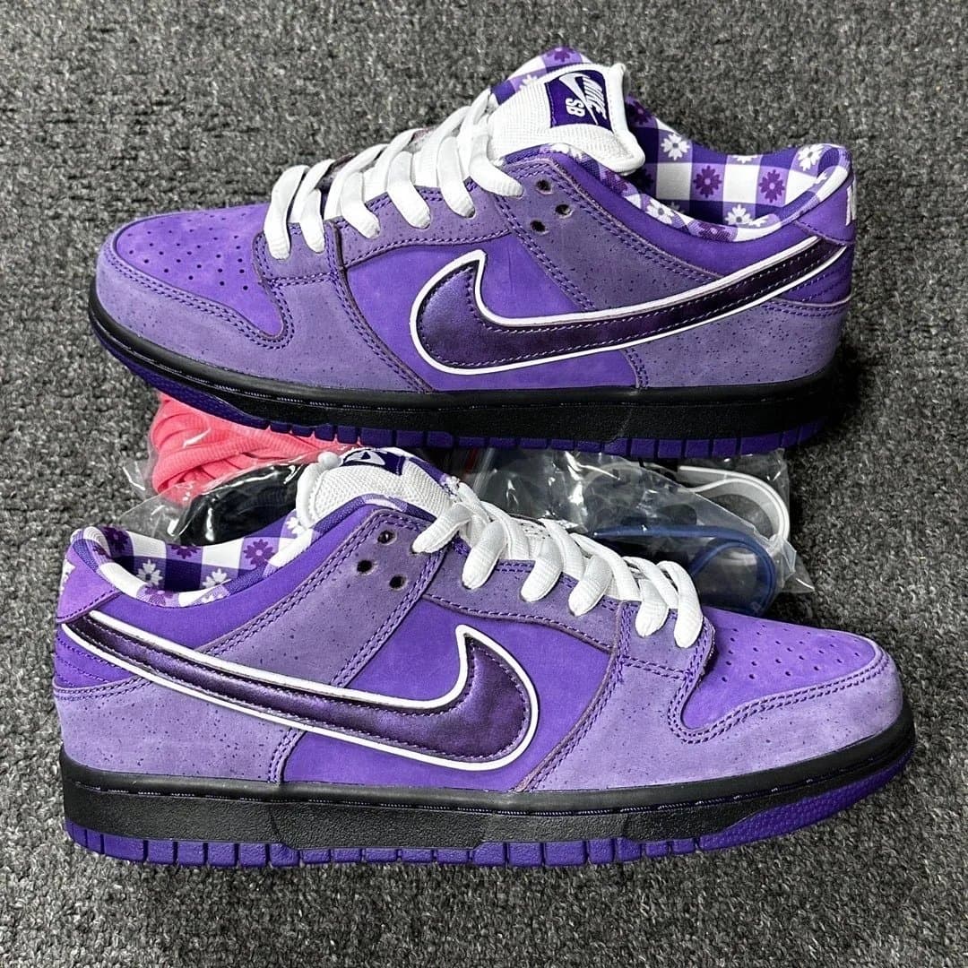 Nike Dunk Low Light Smoke Grey — Purple Lobster