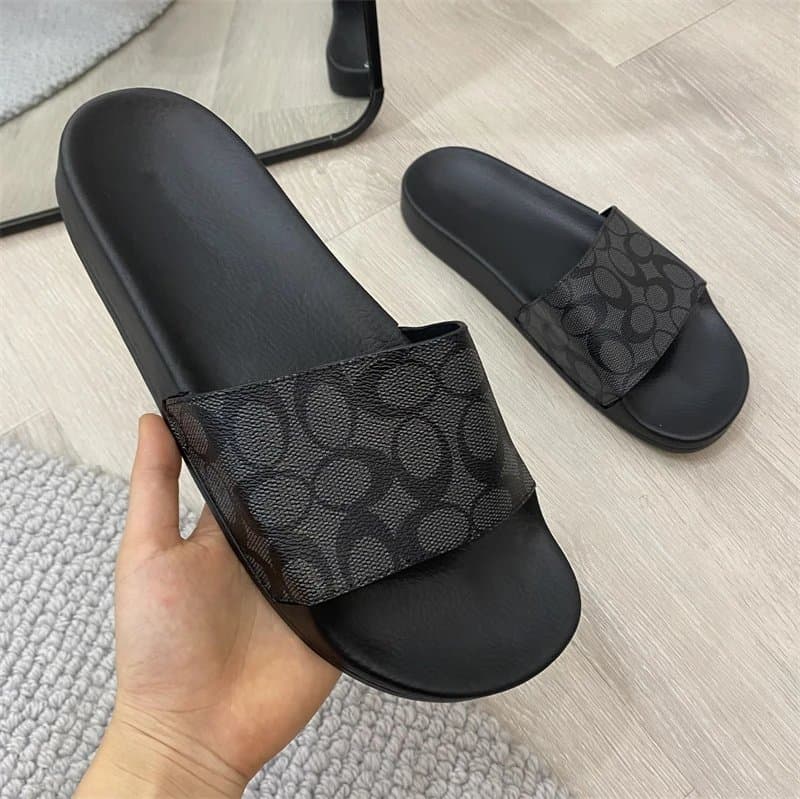 Coach Slide Sandal Signature C Print