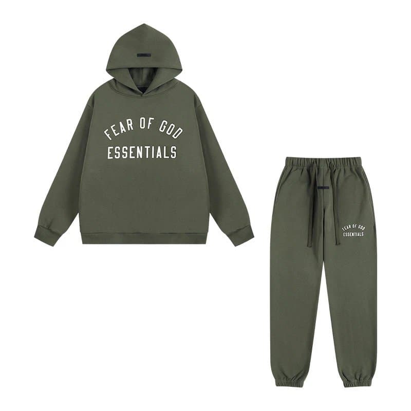 Hoodie and Joggers Set Fear of God Essentials Logo
