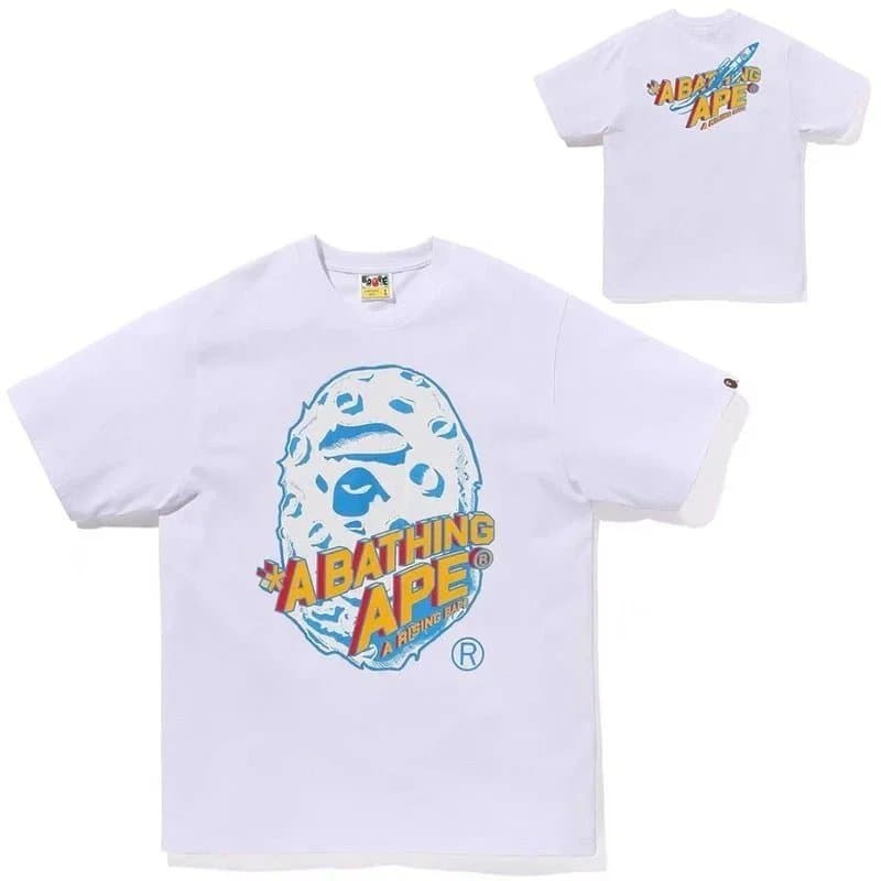 BAPE Ape Head Tee Graffiti Print — 30
