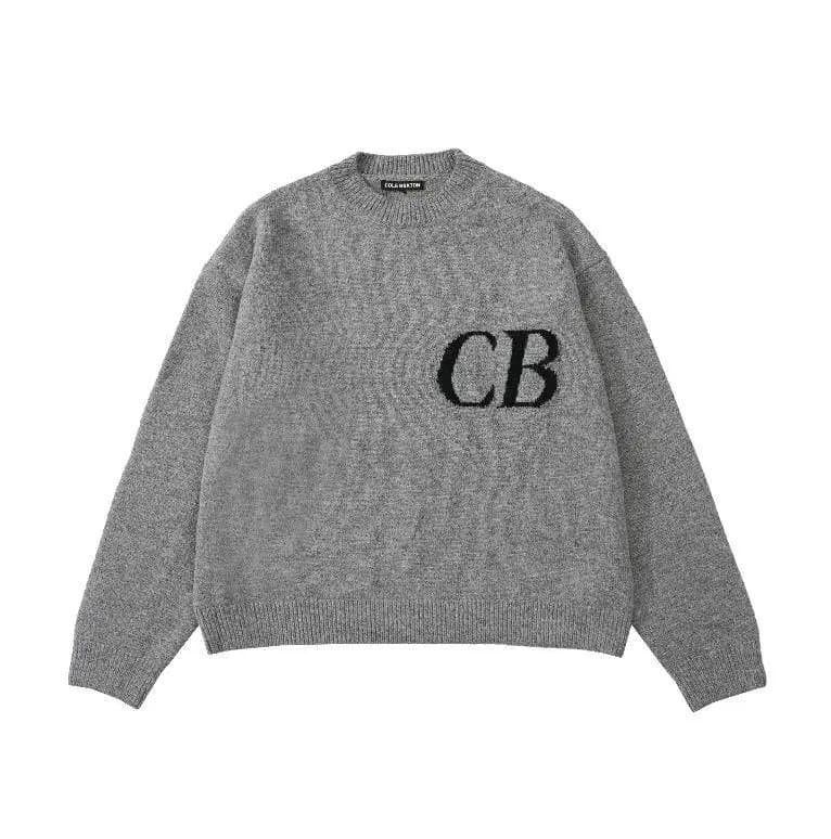 Cole Buxton Knit Sweater CB Logo — 灰色M985