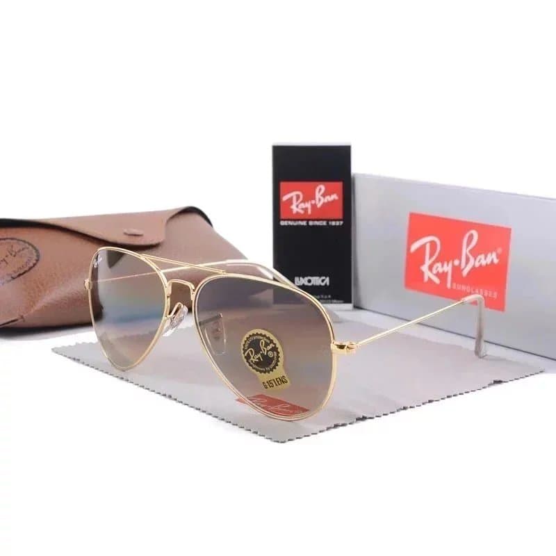 Ray-Ban Clubmaster Gold Frame Black Lens — 06