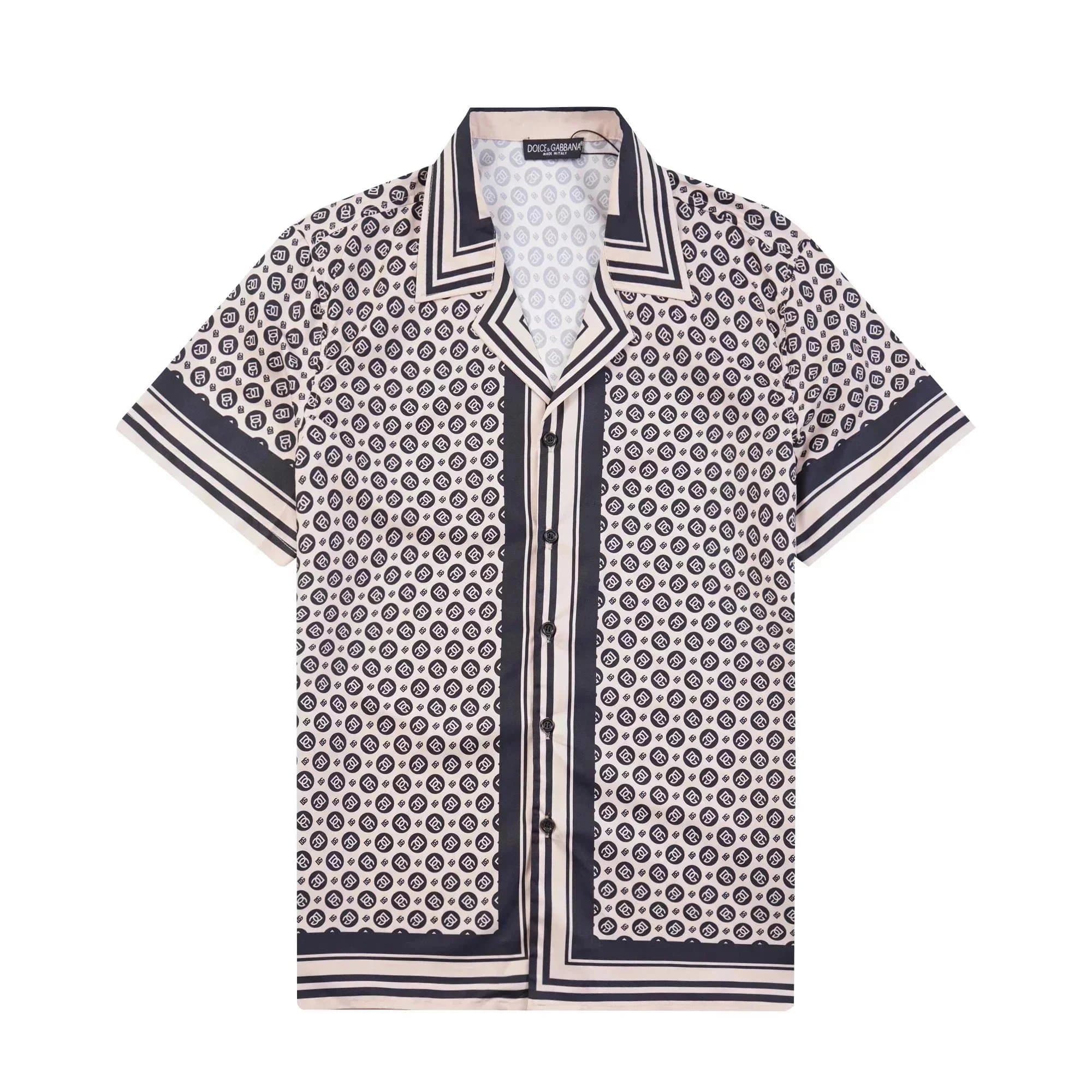 Amiri Camp Shirt Diamond Star Print — 38